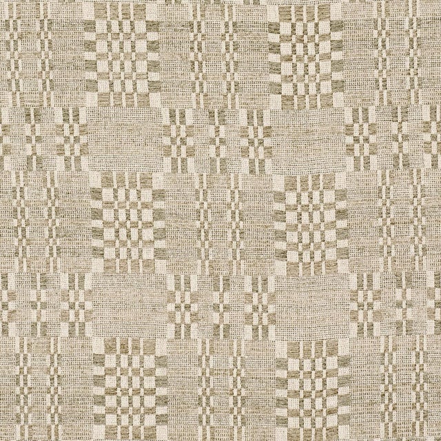 Sample - Schumacher Brimfield Fabric In Almond Dust For Sale