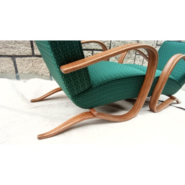 1930s H-269 Armchairs by Jindrich Halabala for Up Zavody, 1930s, Set of 2 For Sale - Image 5 of 14