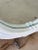 Late 20th Century Vintage Faux Bamboo Oval Wall Palmette Mirror in Distressed White Finish For Sale - Image 5 of 12