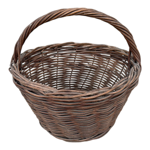 A Antique Woven Reed Basket, Circa 1900