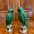 Pair of Antique Sancai Glazed Chinese Export Parrots For Sale - Image 4 of 12