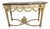 Antique Louis XVI Console Table, Carved Pine & Marble Top, 1870 For Sale