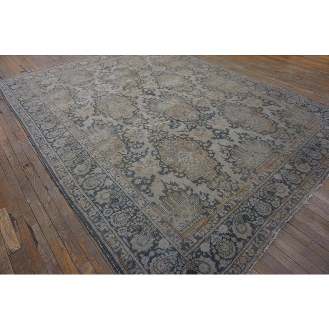 1930s 1930s Persian Tabriz Carpet ( 7'7" x 10'4" - 230 x 315 ) For Sale - Image 5 of 10