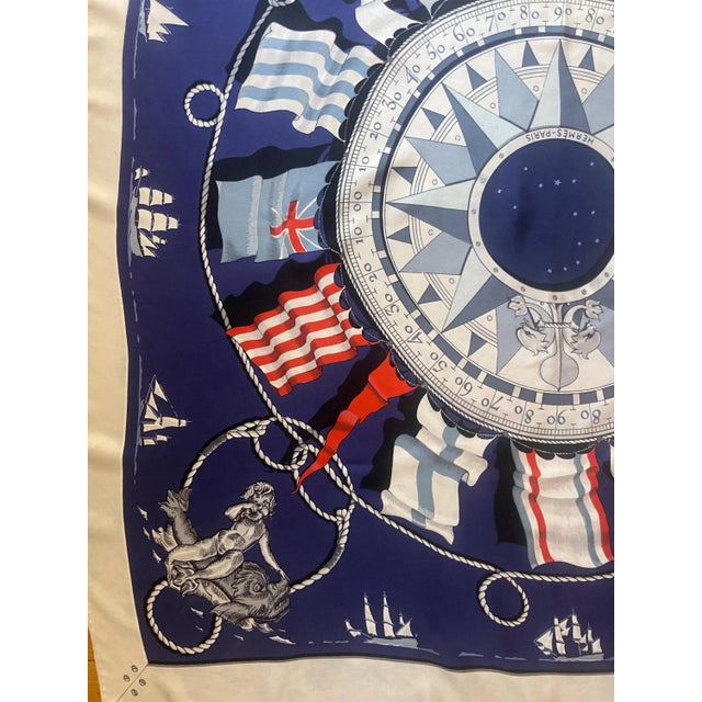 Hermès Silk Scarf “Sextants” 1981 For Sale In New York - Image 6 of 10