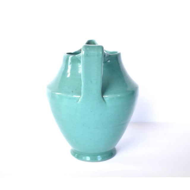 Mid 20th Century Mid-Century Italian Deruta Jade Green Pitcher For Sale - Image 5 of 11