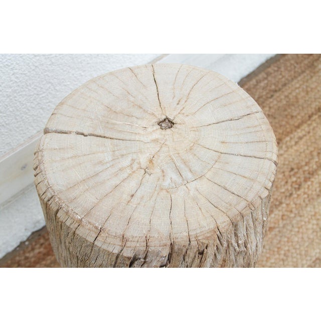Rustic 21" Tall Primitive Round Table For Sale - Image 3 of 6
