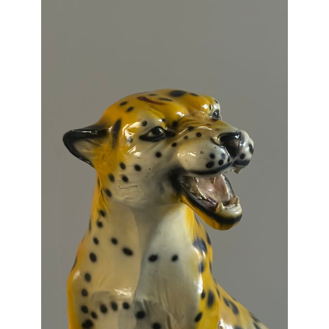 Italan Ceramic Cheetah, 1970s For Sale - Image 4 of 16