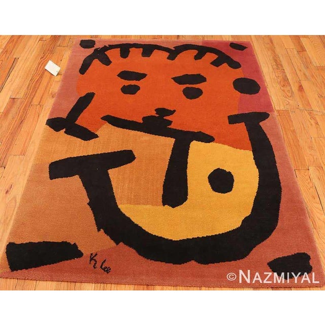 A colorful Paul Klee artist rug made in the Netherlands Country of Origin / Rug Type: Scandinavian Rugs, Circa date:...