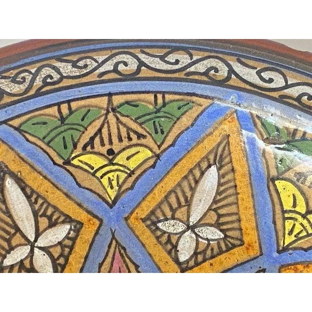 Early 20th Century Morocco Fez Ceramic Bowl, 1920s For Sale - Image 6 of 10