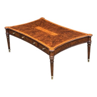 Walnut Inlaid Coffee Table from Brights of Nettlebed, 1980s For Sale