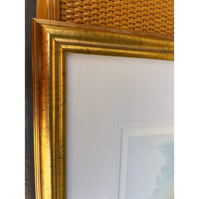Wood Vintage Framed Coatis Animal in the Woods Signed and Numbered For Sale - Image 7 of 8