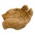 Vintage Primitive Hand Carved Wooden Cupped Hands Sculpture Folk Art Bowl Decor For Sale