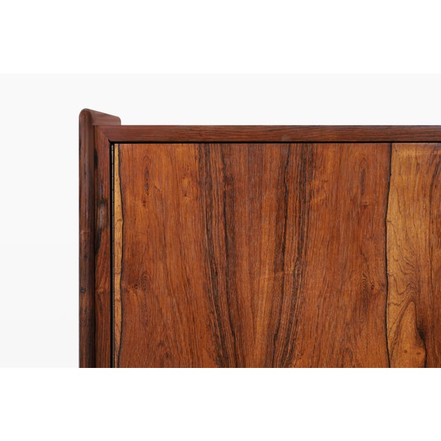 Mid-Century Brazilian Rosewood Armoire Dresser by Intercontinental Design For Sale - Image 10 of 13