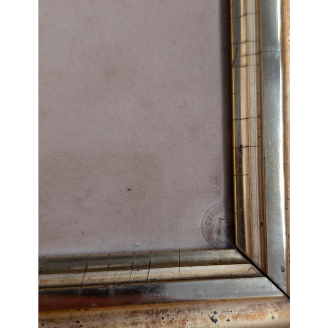 Paper 19th Century English or American Pencil Portrait Drawing of a Girl and Her Dog For Sale - Image 7 of 17