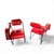 Red Leather Chairs by Eileen Gray for Alivar, Set of 2 For Sale - Image 14 of 18