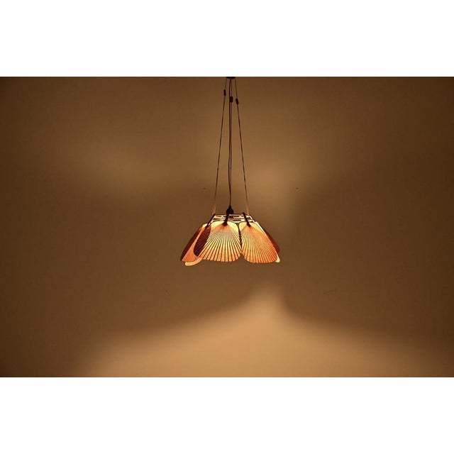 Ingo Maurer Shichi Uchiwa Hanging Lamp by Ingo Maurer for Design M, 1970s For Sale - Image 4 of 12
