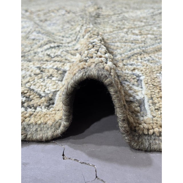 Handknotted Moroccan Beni MGuild Wool Rug - 10.5 X 6.9 Ft For Sale - Image 4 of 6