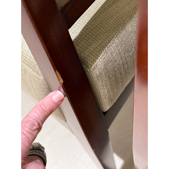 Pair of Bolier & Co Rosenau Upholstered Back Arm Chairs For Sale - Image 9 of 12