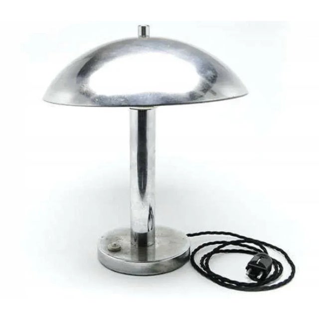 Art Deco Table Lamp from Napako, Czechoslovakia, 1950s For Sale - Image 4 of 7