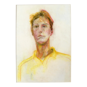 Artist's Self-Portrait in Pastel on Paper by Michael William Eggleston