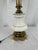 1970s Vintage Tall Stiffel Brass & White Porcelain Lamp For Sale - Image 5 of 11
