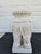 White Wicker Elephant With Tusks Side Table For Sale - Image 11 of 13