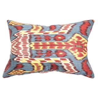 Silk Ikat Pillow For Sale