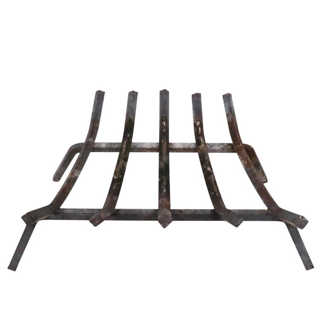 Mid 20th Century Fireplace Grate Log Holder For Sale - Image 4 of 9