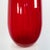 Red Monumental Ruby Red Murano Art Glass Fazzoletto Vase by Venini For Sale - Image 8 of 13
