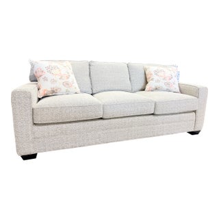 Miles Talbott Transitional Track Arm Sofa For Sale