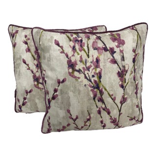 Deadstock Vintage Lavender Pillows - a Pair For Sale