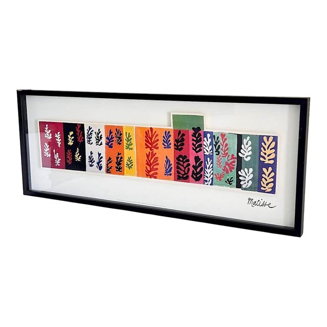 Vintage Henri Matisse "Les Velours" Print, 3-D Mounted in Shadow-Box Frame For Sale