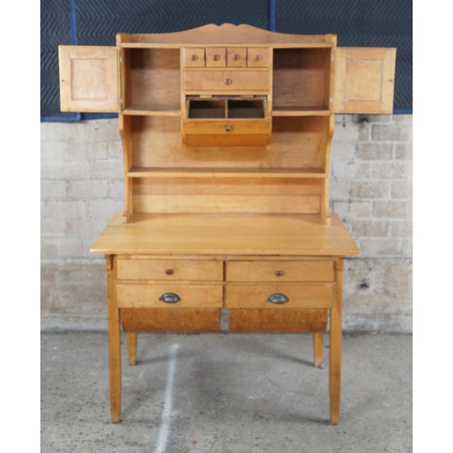 Early 20th Century Antique Possum Belly Farmhouse Bakers Kitchen