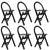 Foldable Plywood Chairs, Denmark, 1990s, Set of 6 For Sale - Image 12 of 12