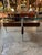 Italian Italian Round Glass Coffee Table With Wood X-Base For Sale - Image 3 of 12