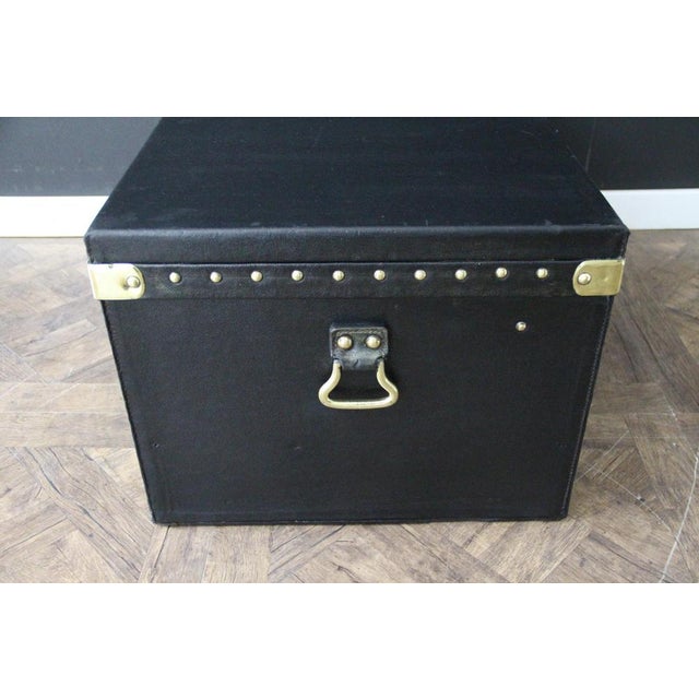 Car Trunk in Black Canvas from Louis Vuitton, 1920s For Sale - Image 6 of 18