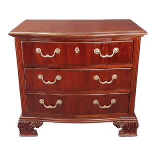 Thomasville Solid Mahogany Three Drawer Chest For Sale