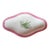 Old Paris Small Serving Dish With Raspberry Pink Border and Lily of the Valley Center For Sale