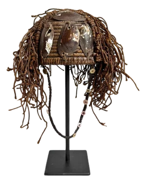 Vintage African Original Elders Lega Hat on Stand