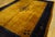 1920s Antique Chinese Minimalist Floral Art Deco Room Size Wool Blue Yellow Rug For Sale In New York - Image 6 of 7