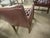 Burgundy Vintage Georgian Style Burgundy Leather Gainsborough Armchairs Tufted Chesterfield For Sale - Image 8 of 13