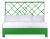 Darien Platform Bed King, Bright Green For Sale