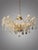 Gold Marie Theresa Brass and Crystal 8-Light Semi Flush Chandelier For Sale - Image 8 of 8