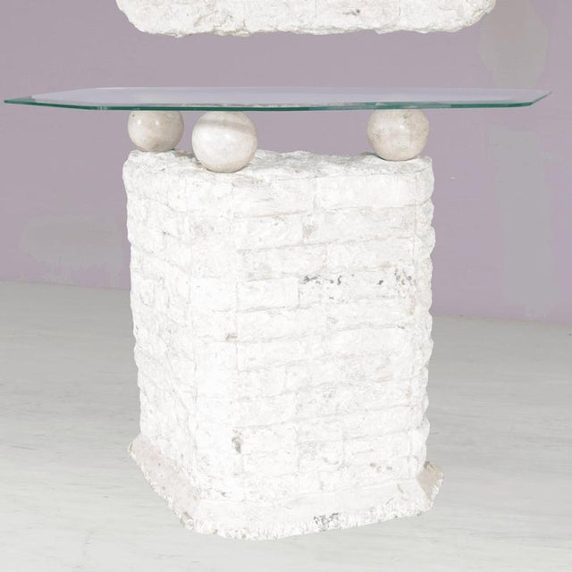 Console Table with Mirror by Magnussen Ponte, Italy, 1980s, Set of 2 For Sale - Image 3 of 13