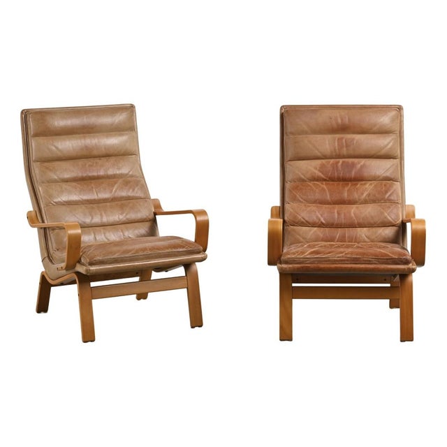 Set of Contino Armchairs by Yngve Ekström, 1970s For Sale - Image 9 of 9