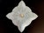 Art Deco 1940s Blue Geometric Sun Flush Light For Sale - Image 3 of 17