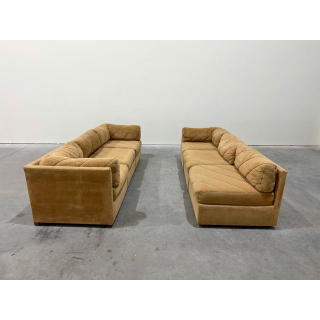 Wood 1970’s Bernhardt Modular Pit Sectional Sofa For Sale - Image 7 of 12