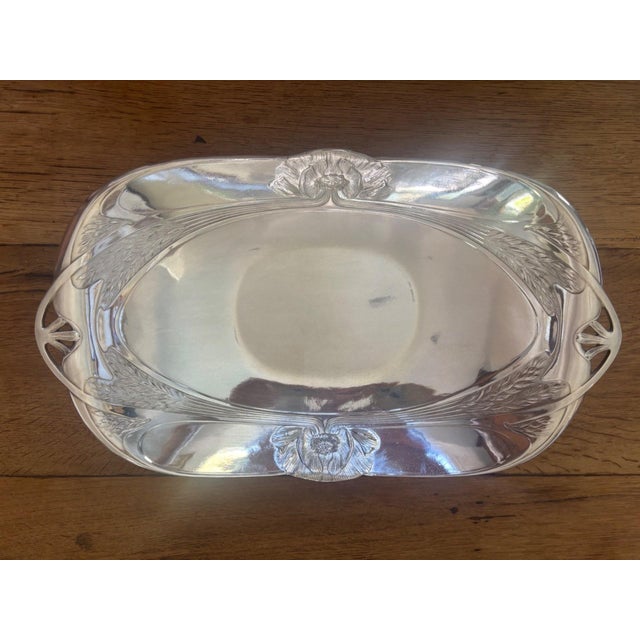 Art Nouveau Silver-Plated Metal Bread Basket from Gallia Christofle, 1890s For Sale - Image 9 of 9