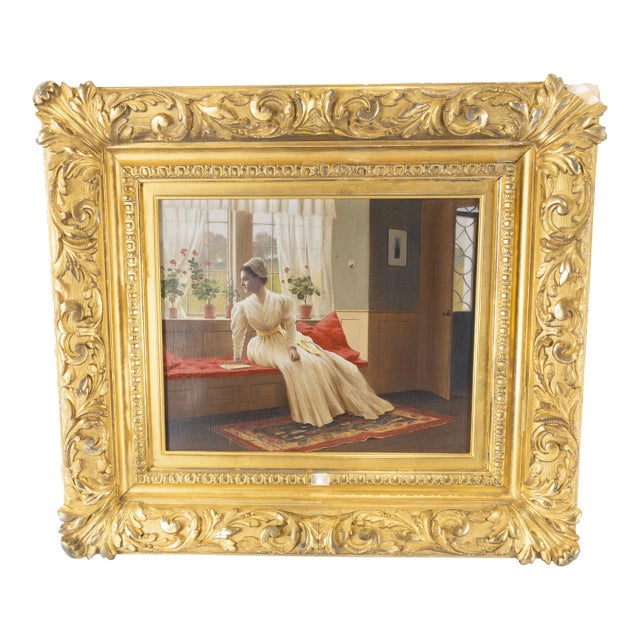 Fine American Oil Painting by George Sloane For Sale