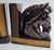 Vintage MCM Brown Gold Ceramic Hand Painted Horse Head Equestrian Decor Bookends Pair For Sale - Image 4 of 7